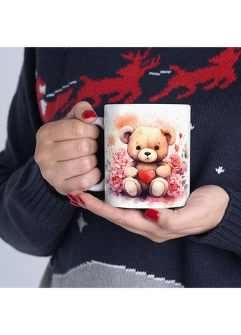 Керамічна чашка з дизайном "Милий плюшевий ведмедик" No Brand (368671849)
