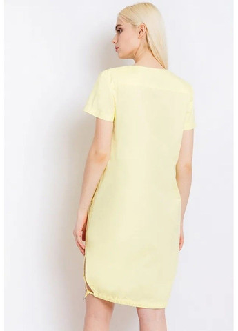 Жовтий кежуал сукня s18-32035-405 а-силует Finn Flare однотонна