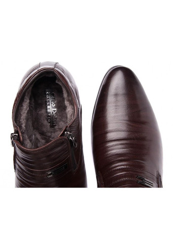 Коричневые зимние ботинки 7144114 45 цвет коричневый Carlo Delari