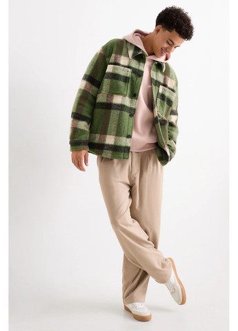 Комбінована демісезонна куртка-сорочка у складі з вовною C&A