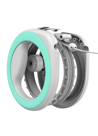 Повідець-рулетка для собак R-leash, кругла,, до 40 кг, 2,9 м, світловідбиваюча стрічка салатовий WAUDOG (323487149)