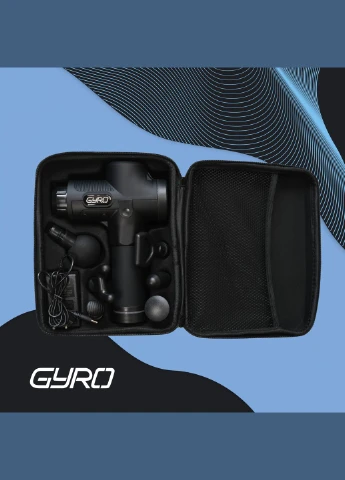 Перкуссионный массажер для тела и мышц, ручной пистолет GYRO Muscle Gun Massager No Brand (322237778)