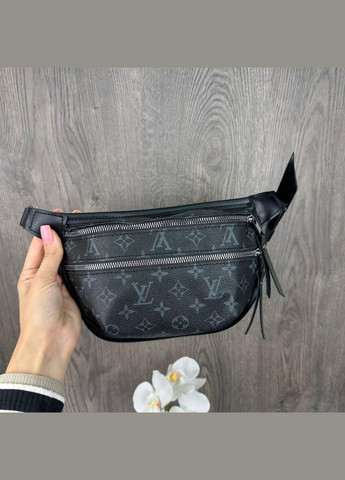 Женская сумочка на грудь из экокожи с геометрическим узором черная (sku_1304КЧ) No Brand (330576858)