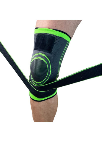 Бандаж коліна чорно-зелений з бинтом розмір ST-2502-М ( ) SNS (316322449)