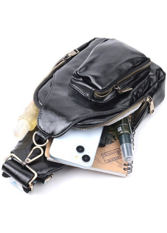 Сумка жіноча планшет для документів рюкзак слінг в дорогу сумочка для телефону Чорний 34760 Vintage (332612632)