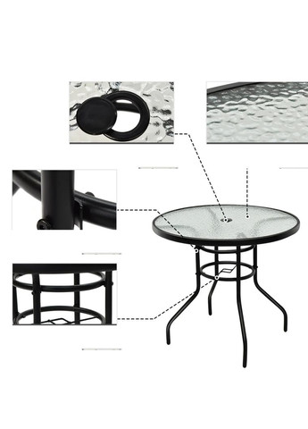 Садовый стол Acapulco с местом для зонта Costway (362028066)