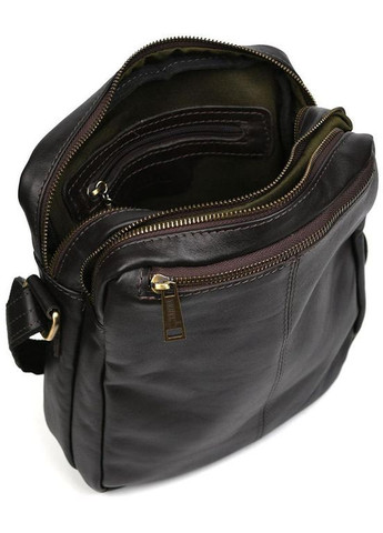 Сумка мессенджер через плечо мужская из натуральной кожи средняя для документов формата А5 или для а Коричневый 35890 TARWA (367040988)