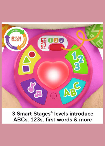 Іграшка інтерактивна Сестричка Розумного цуценяти з технологією Smart Stages багатомовна (JFD32) Fisher Price (330058141)
