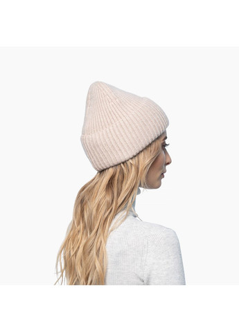 Шапка біні жіноча вовна бежева JOAN LuckyLOOK 972-750 (322789642)