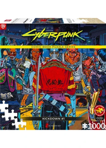 Пазл картонний 1000 елементів Cyberpunk 2077 Kickdown GoodLoot (388418539)