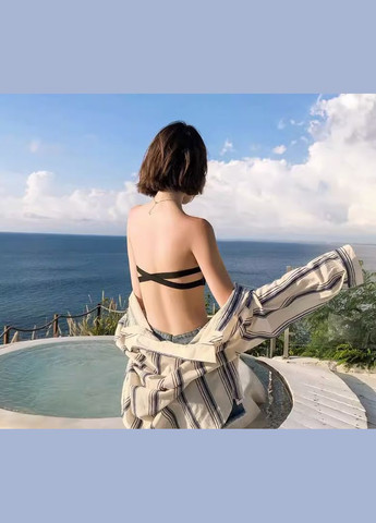 Чёрный бюстгальтер мультивей с двумя шлейками на спине 75ab черный No Brand