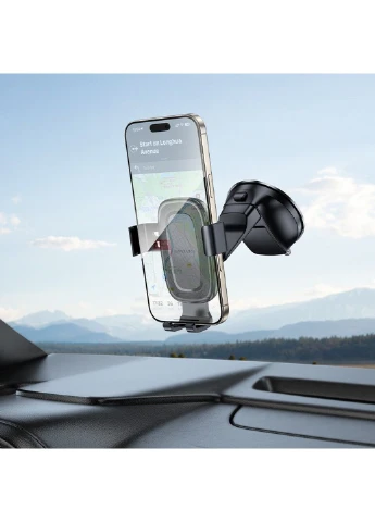 Автотримач для телефона BH130 Follower gravity car holder(center console) Black Borofone (377535929)