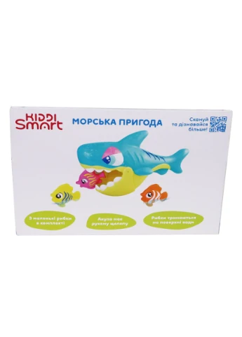Ігровий набір полімерні 23,7х10,1х15,2 см Морська пригода для ванної KIDDI SMART (389080641)