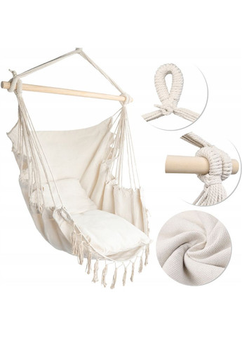 Кресло гамак Бразильское бежевый 100см 120кг Maltec (340072999)