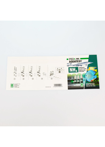 Тест для воды в аквариуме ProAquaTest NH4, 2412100 для определения концентрации аммония и аммиака, на 50 проб JBL (362410132)