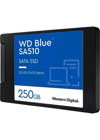 SSD накопитель Western Digital Blue SA510 250GB 2.5" SATAIII TLC 3D (WDS250G3B0A) WD (323092528)