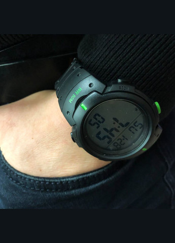 Часы наручные мужские SKMEI 1068GN, водонепроницаемые мужские часы, часы мужские спортивные No Brand (359475238)