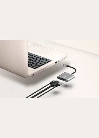 Dalyx 3in-1 Multiport USB-C Adapter ALUMINIUM Trust (315718933)