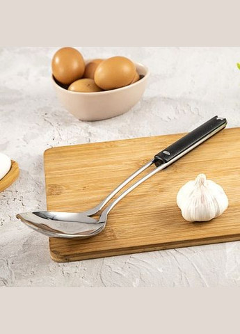 Кухарська ложка з нержавіючої сталі 38см Black Mars Ardesto (303210761)