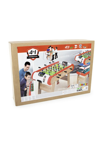 Дерев'яний багатофункціональний стіл Павер Плей 4 в 1, 120х90х87 см () Smoby 7600640002 (361400236)