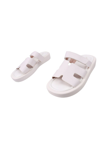 Шльопанці жіночі білі на платформі Renzoni 1371-25LSHC (331611652)