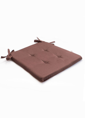 Подушка для стілець 32х38х3 коричнева No Brand (324829605)