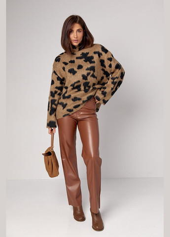 Жіночі брюки зі шкірозамінника Lurex (304251134)