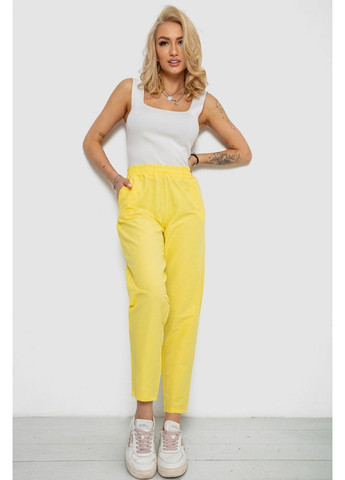 Штани жіночі, колір жовтий, 238R316 Dorimodes (369973394)