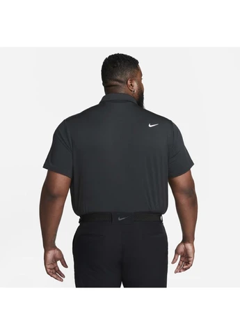 Черная футболка-поло для мужчин Nike однотонная