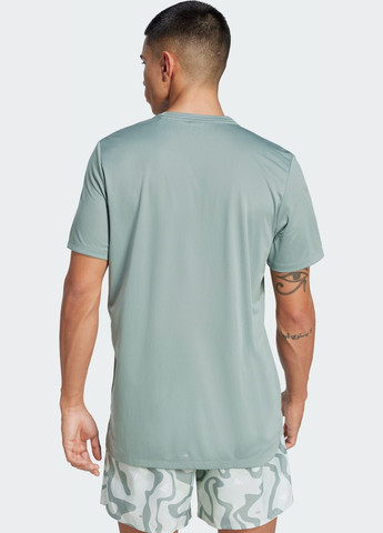 Зелена футболка run it brand love adidas