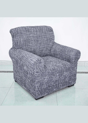 Чехол на кресло ПРЕМИУМ серый Love You (301867888)