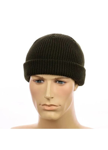 Унісекс шапка міні-біні з відворотом подвійна в’язка, універсальний розмір STD (366343560)