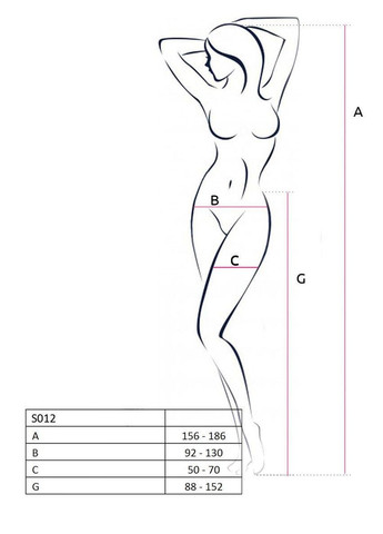 Эротические колготки-бодистокинг S012 white, имитация чулок, пояса и ажурных трусиков Passion (303878751)