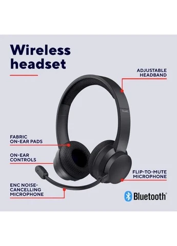 Гарнітура Ayda Wireless ENC Black (25463) Trust (328004818)