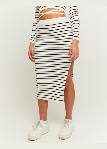 Черно-белая однотонная юбка Tally Weijl