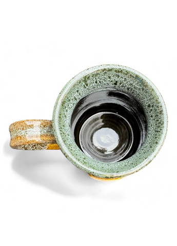 Чашка зеленая ручной работы Птичка Viking (292565360)