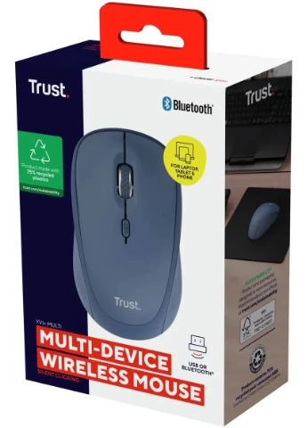 Миша Yvi+ Compact Multi-Device, WL/BT/USB-A, Trust (388411846)