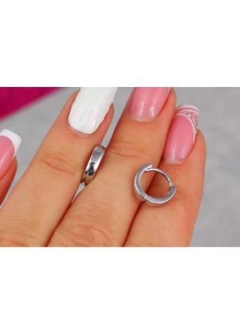 Серьги колечки 1,2 см серебристые love-shopping Xuping Jewelry (356672627)