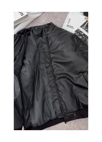 Бомбер на подростка из экокожи с синтепоном Nositi на молнии (364461068)