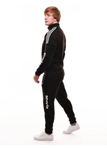 Чорний костюм спортивний чоловічий No Brand