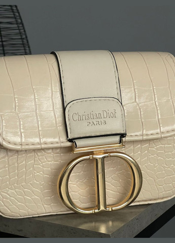 Сумочка женская Леди Dior мини рептилия молочный No Brand (322456026)