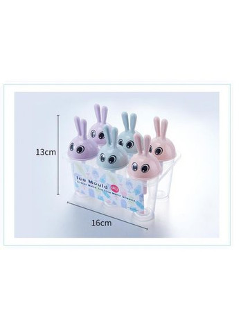 Формы для мороженого Зайчики (6 форм) No Brand (337347240)