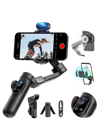 Трехосный стабилизатор Professional Gimbal Stabilizer для Smartphone SMART X Pro AI Black Aochuan (315481545)