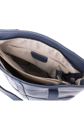 Красива сумка жіноча з натуральної шкіри 22995 Синій Vintage (357207692)