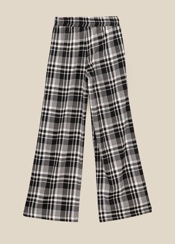 Брюки палаццо с узором женские WTC02423 Черно-белый shop (2000990778611) LAWA Палаццо (329034259)