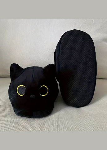 Тапочки домашні жіночі Котики чорні No Brand (304422008)
