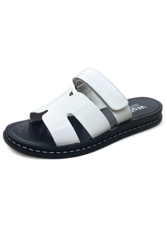 Белые летние шлепанцы Wollen