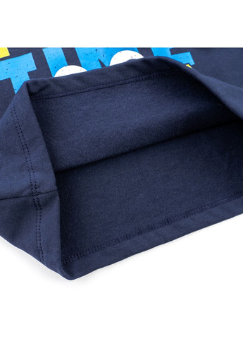 Темно-синя всесезон піжама дитяча утеплена із монстриками little monster dexter's