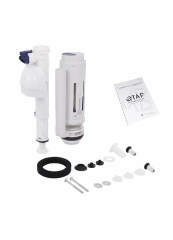 Унітаз-компакт Stork/Swan безобідковий з сідінням Soft-close QT15222178W Qtap (392434205)