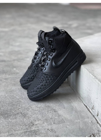 Чорні Зимовий кросівки чоловічі nike lunar force 1 duckboot black найк дакбут No Brand